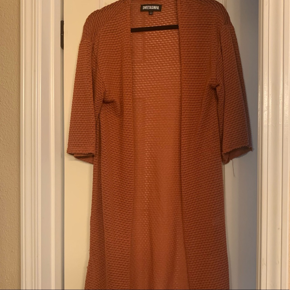 Sweet & Sinful Orange Kimono/Cover-Up